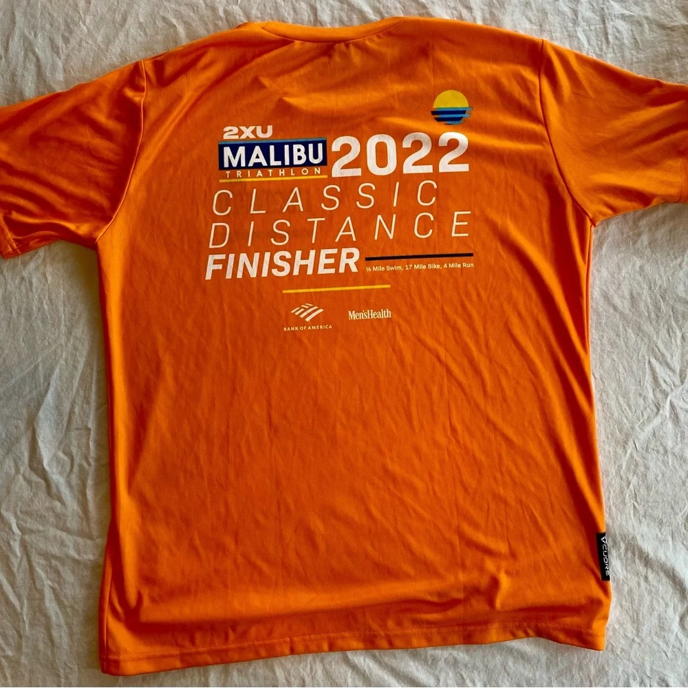 2022 Orange Malibu Triathlon Performance Tee - Picture 3 of 3